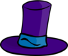 Purple Top Hat Clip Art